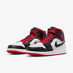 Кросівки Air Jordan 1 Mid Gym Red / Black Toe